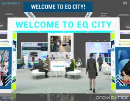 40x40 Island booth design by Pro-X Exhibits